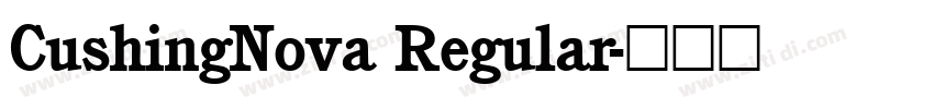 CushingNova Regular字体转换